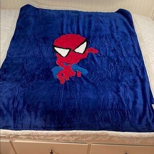 Kids Blanket 3D Cartoon Embroidered Sherpa Blanket Plush Warm for Boys Girls new